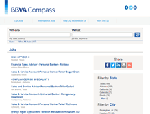 Tablet Screenshot of bbvacompass.jobs